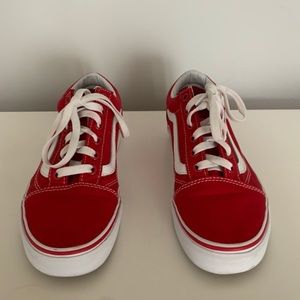 Vans Red Old School Sneakers